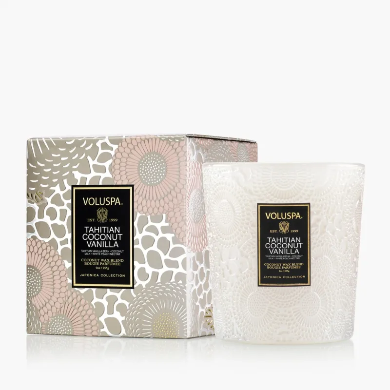 Voluspa Duftkerze Tahitian Coconut Vanilla | Classic Candle