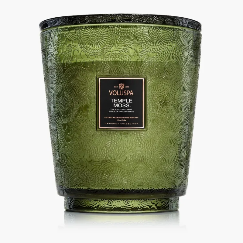 Voluspa 5-Docht Duftkerze Temple Moss | 3,5 kg