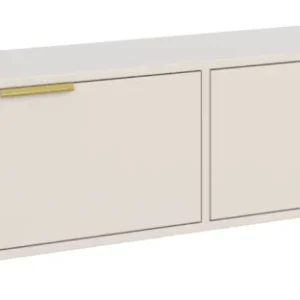 Hängender TV-Schrank Vena mit zwei Klappen, 140 cm, Kaschmirfarben
