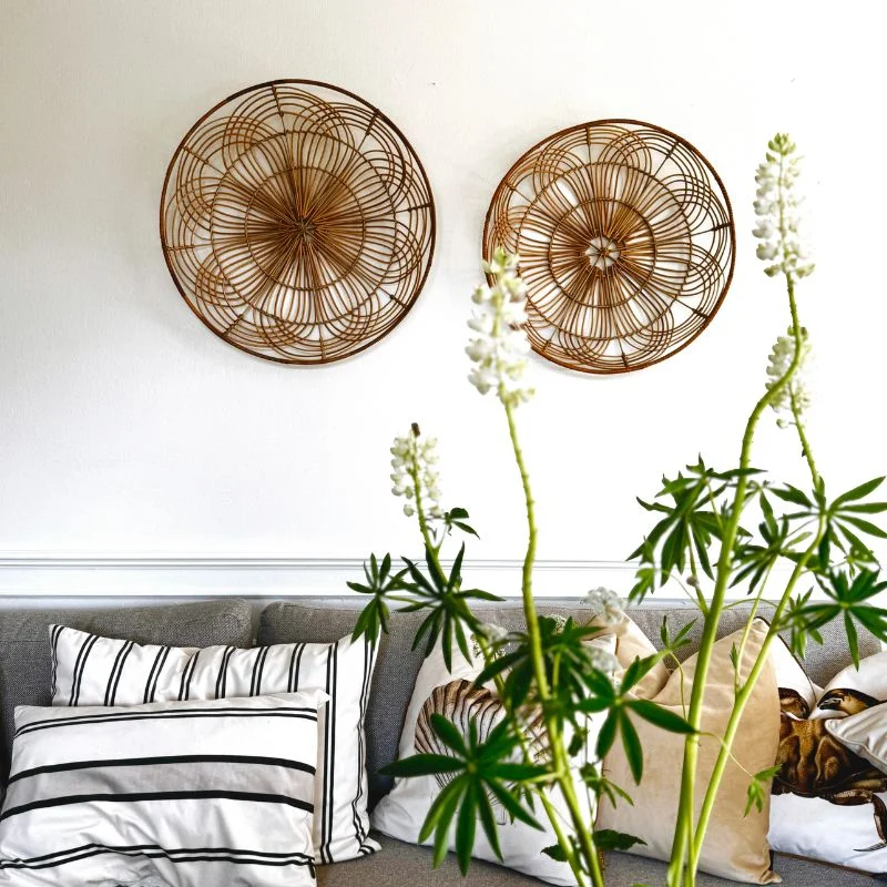 Wanddekorationen aus Rattan - Set - Vanilla Fly