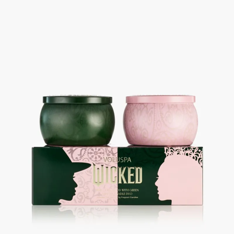 Voluspa Geschenkset Duftkerze Wicked Pink Goes Good With Green | Minidosen