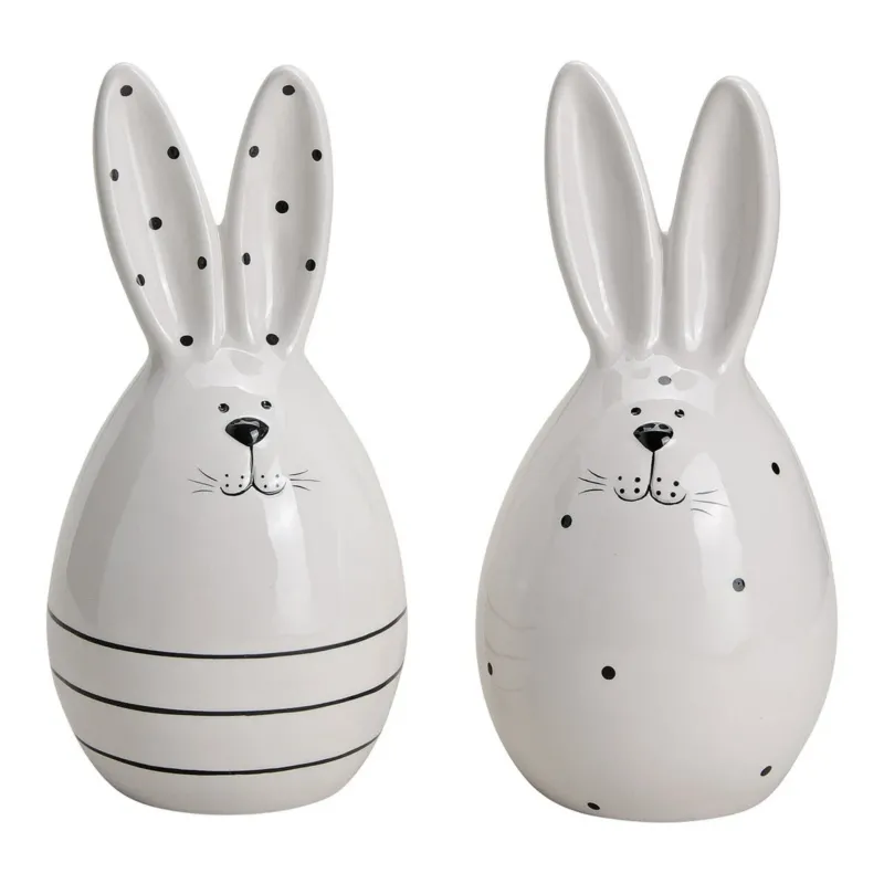G. Wurm - Hase aus Porzellan in Eierform mit Ohren