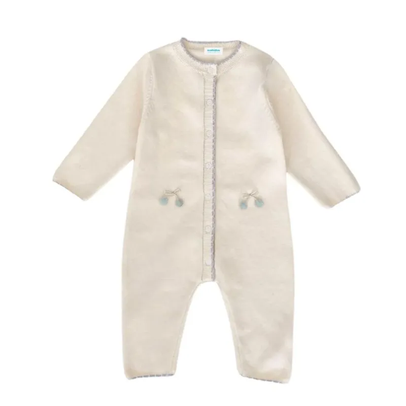 Baby Strampler Langarm Overall mit Applikation