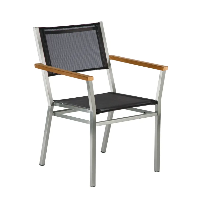 Equinox Outdoor Armchair - Teak Arm