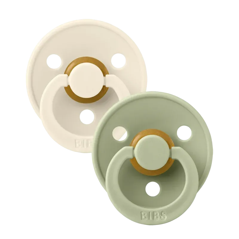 Colour 2 PACK - Ivory/Sage - BIBS