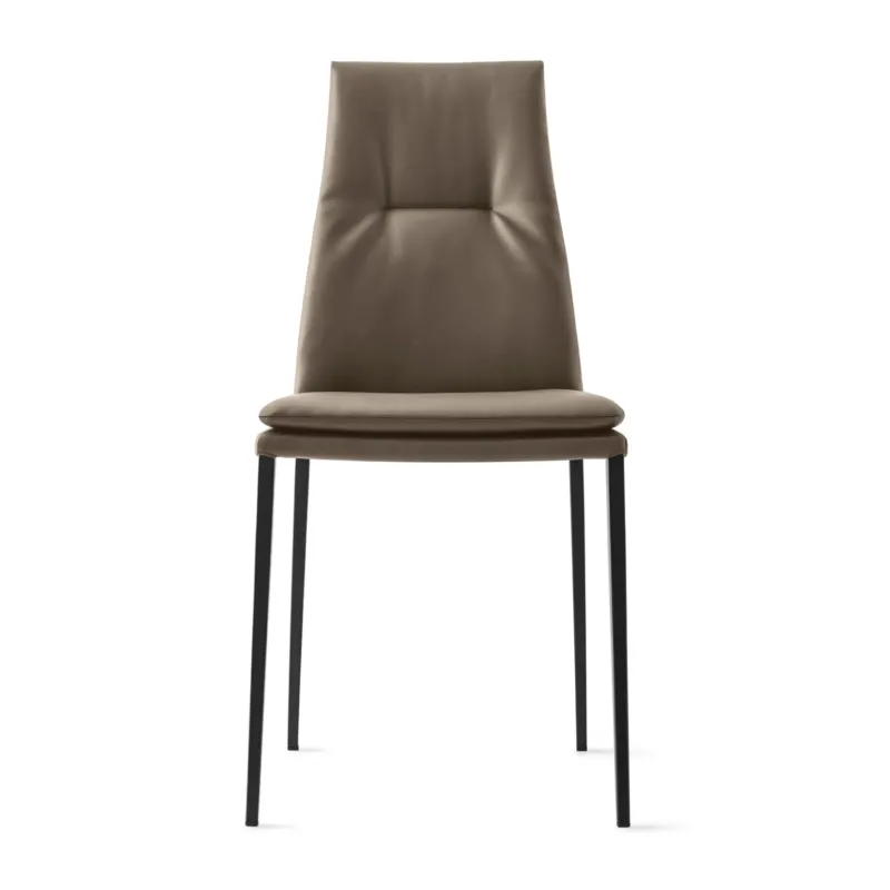 Carmen Upholstered Chair with Metal Base
