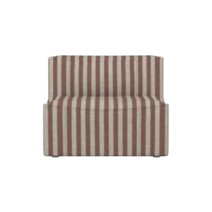 Catena Sofa Center S100 in Louisiana sand/chocolate stripes