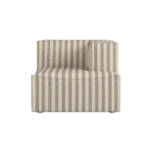 Catena Sofa Chaise Longue Right S601 in Louisiana sand/off-white stripes