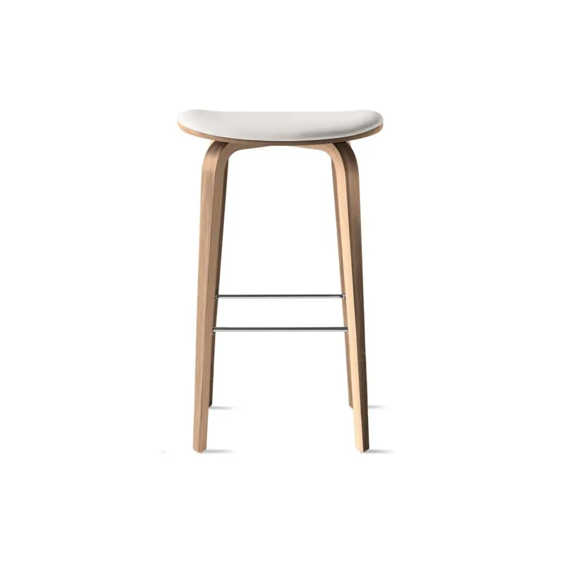 Under Counter Upholstered Wood Stool