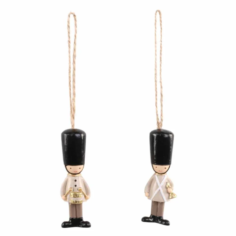 Chic Antique - Anhänger Soldaten Orchester 2er-Set antique latte