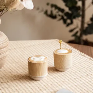 Coffee Mug Miyaki Stripes / Hammered - Things I Like Things I Love