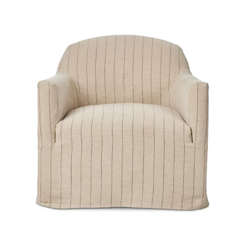 Amber Lewis x Four Hands Lowell Slipcover Swivel Chair