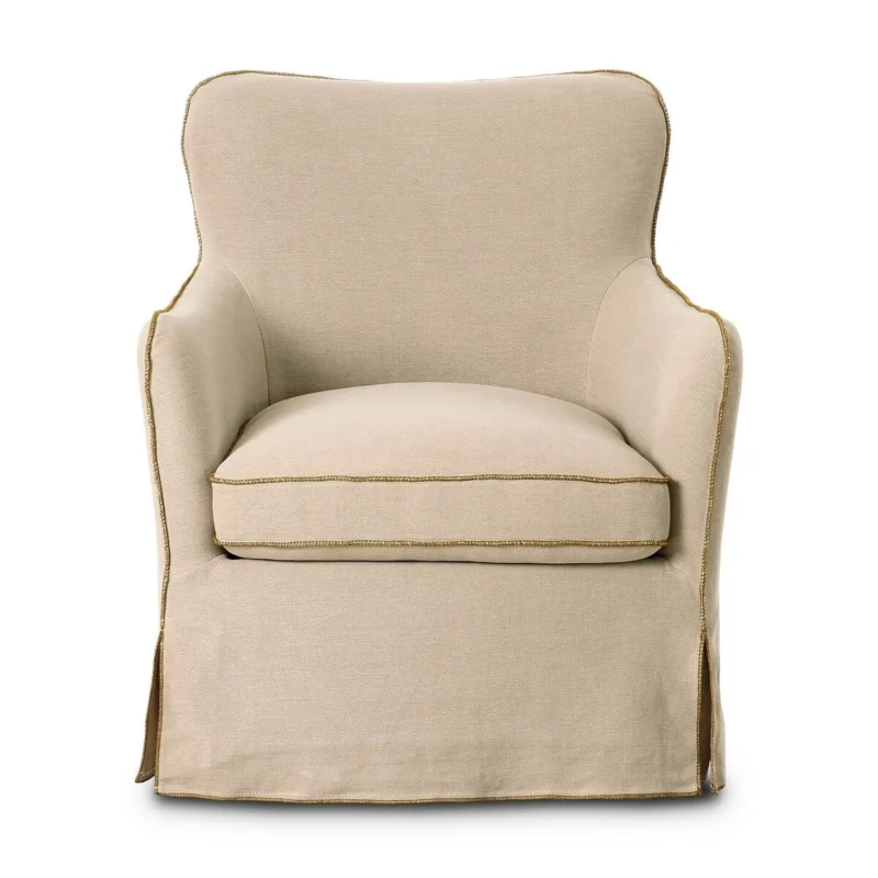 Devon Slipcover Swivel Lounge Chair