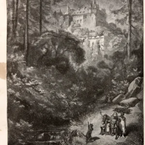Gustave Doré — Puss in Boots: The Cat Runs Ahead to the Castle | Fairy Tale Illustration Print - 9ArtPrints