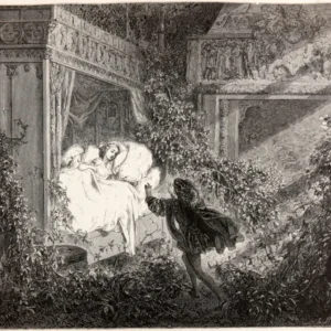 Gustave Doré — Sleeping Beauty: The Prince Finds the Princess | Fairy Tale Illustration Print - 9ArtPrints