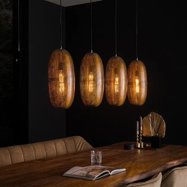 Hängelampe Rama DH Interior Bronze LxBxH 125x51x22 Bronze Ambientefoto diagonale Vorderansicht