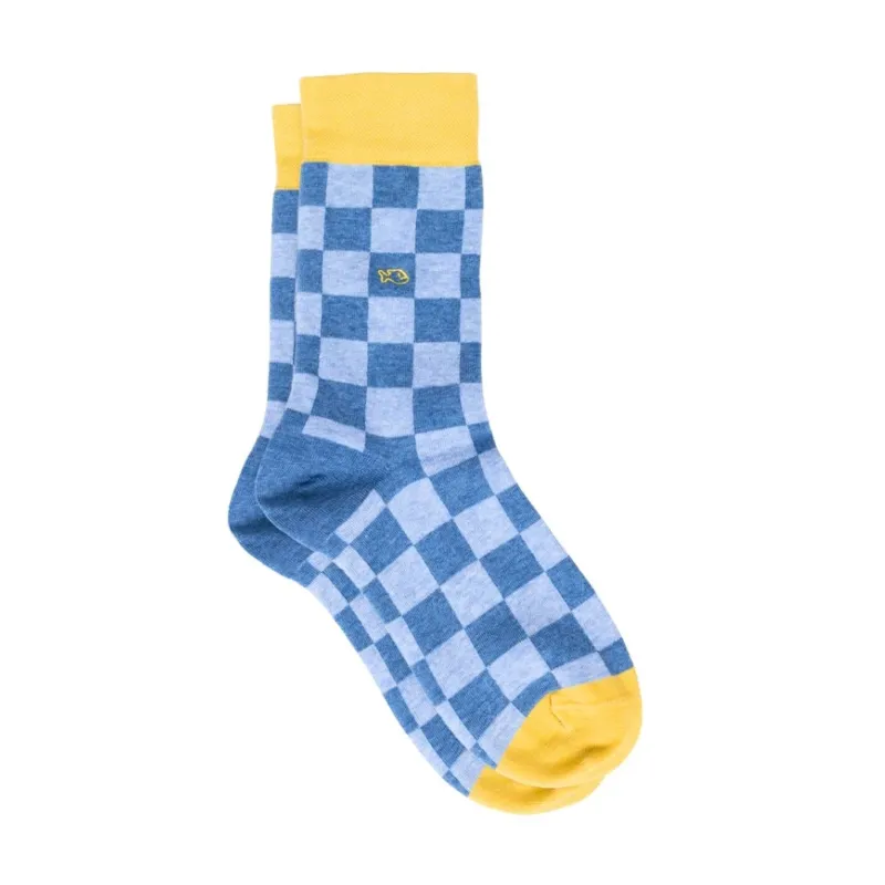 Herren Socken mit Karomuster mehrfarbig riverside