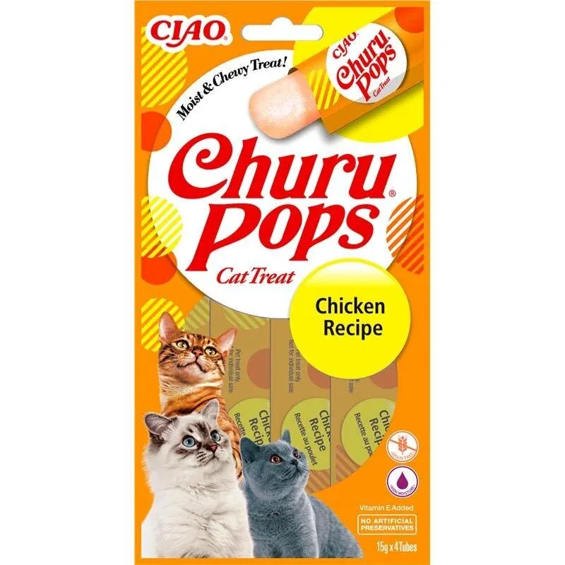 Inaba Cat Churu Pops Katzensnack – Huhn 4 x 15g