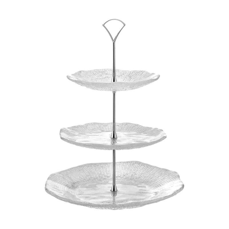 Diamante Round Cakestand with Metal Stand