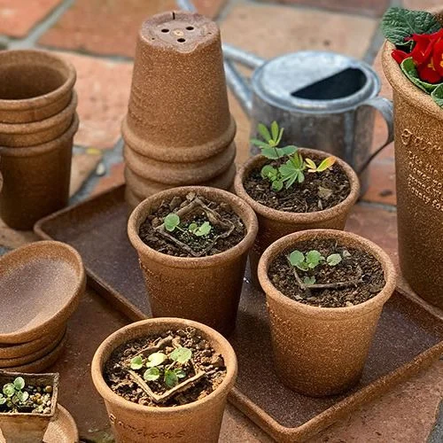 Japanischer Blumentopf rund - verschiedene Größen und Farben