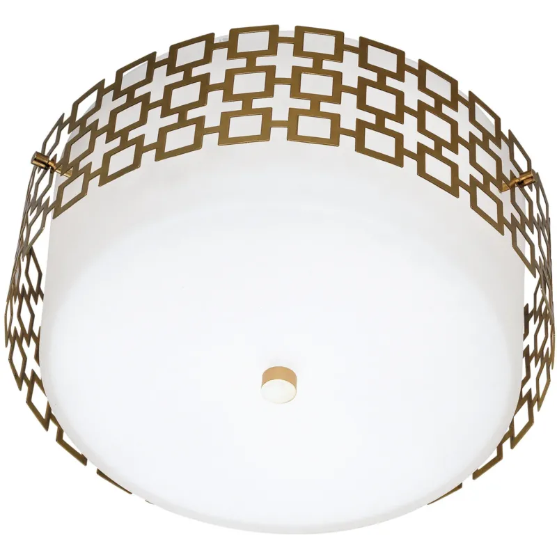 Jonathan Adler Deckenleuchte Parker Flush Mount | Antik Gold
