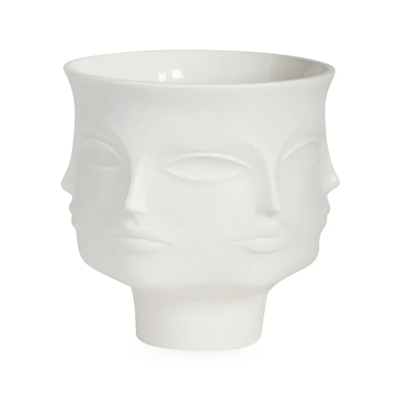 Jonathan Adler Große Schale Dora Maar Centerpiece Bowl | Mattweiß