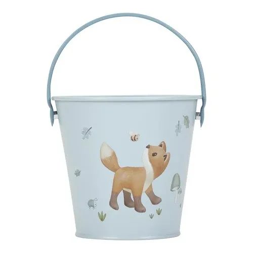Little Dutch Garteneimer Metall blau - Forest Friends