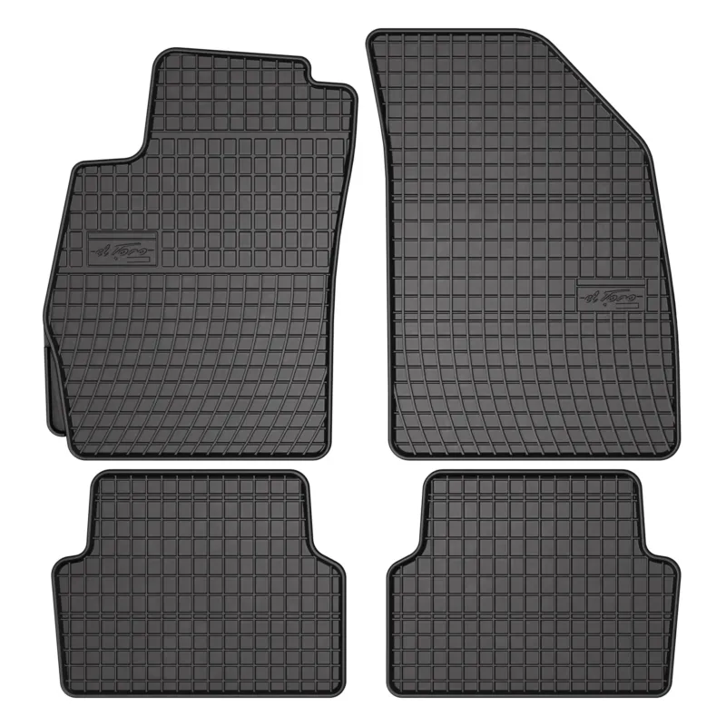 OMAC Gummi Fußmatten für Chevrolet Aveo T300 2011-2016 Automatten Schwarz 4x
