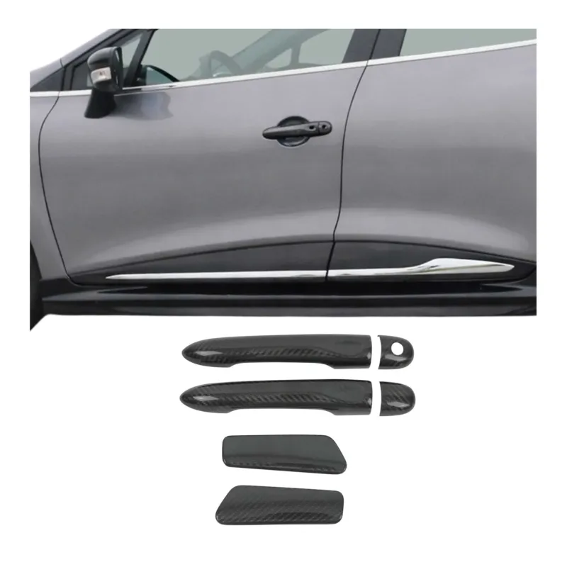 Türgriff Blende Carbon für Renault Clio 2012-2019 4Tür Kohlefaser 6tlg