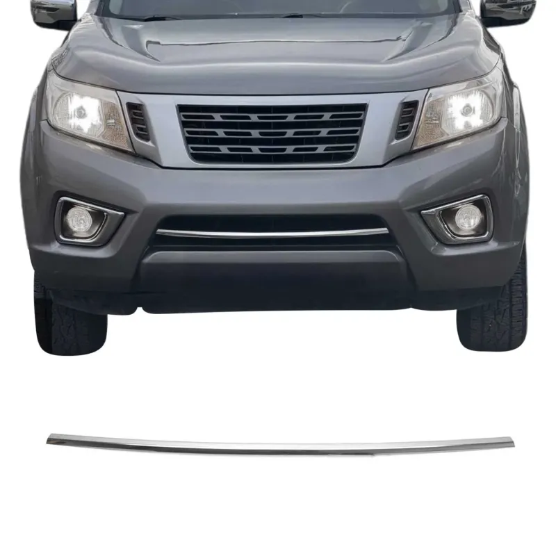 Kühlergrill Leisten Grillleisten für Nissan Navara 2016-2020 Edelstahl Chrom