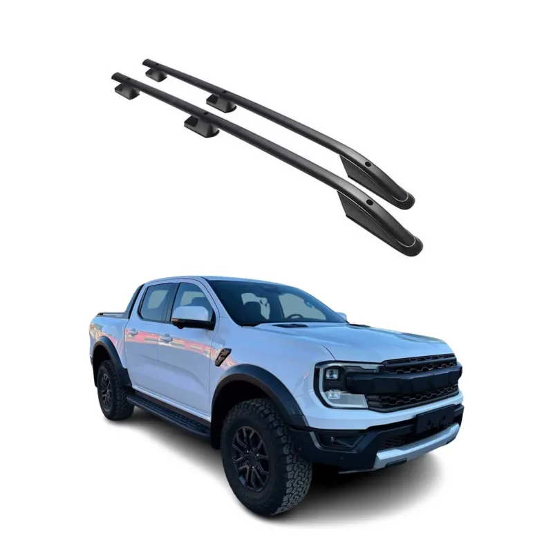 Dachreling Relingträger Aluminium für Ford Ranger PK P703 2022-2026 Alu Schwarz