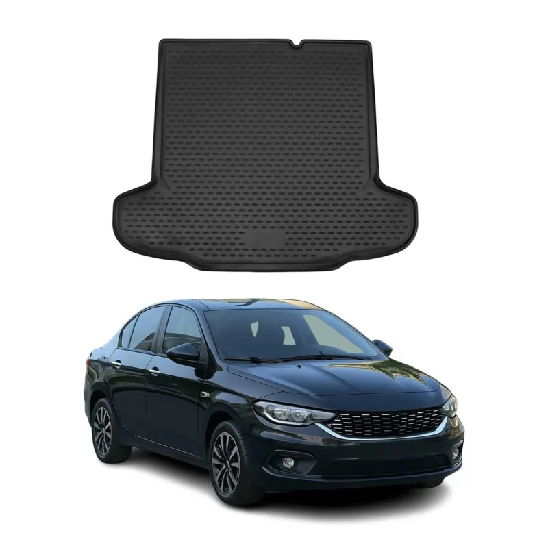 Kofferraummatte Kofferraumwanne für Fiat Tipo Stufenheck 2015-2026 Gummi TPE