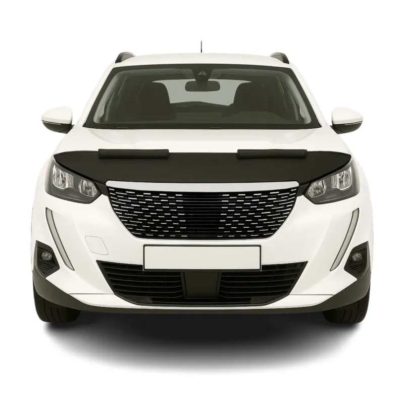 Haubenbra Steinschlagschutz Bonnet Bra für Peugeot 2008 2019-2026 Schwarz Halb