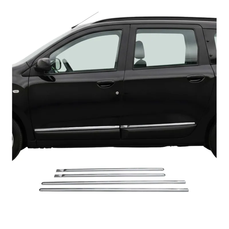Seitentürleiste Türleisten Türschutzleisten für Dacia Lodgy Edelstahl Chrom 4x