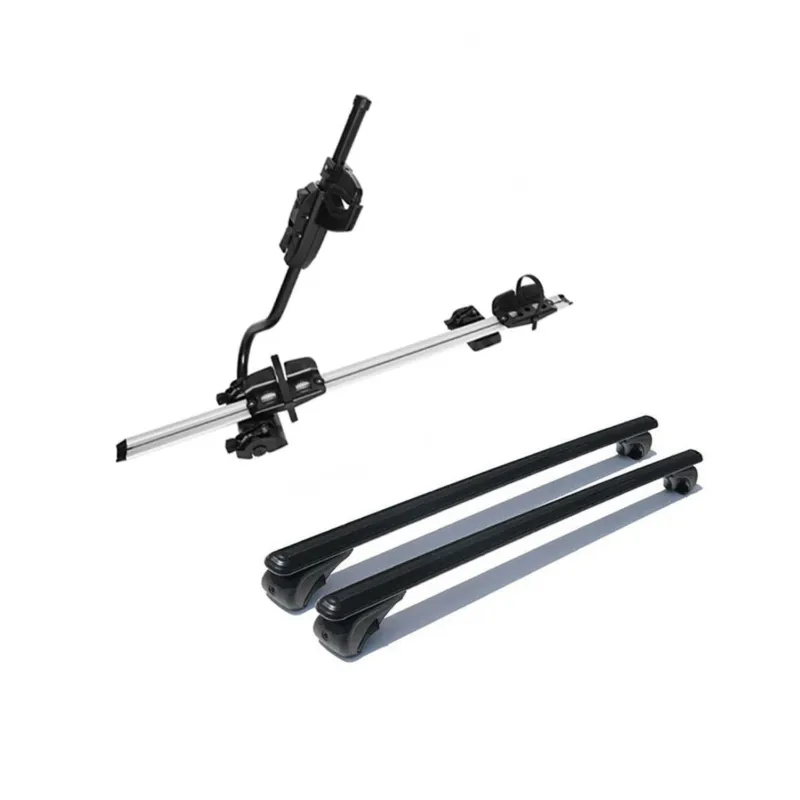 Dachträger + Fahrradträger Satz für VW Caddy 2003-2015 Aluminium Schwarz 3tlg