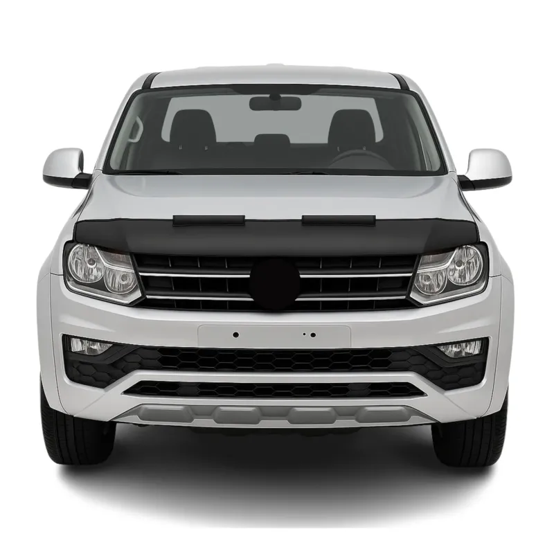 Haubenbra Steinschlagschutz Bonnet Bra für VW Amarok 2010-2021 Schwarz Halb