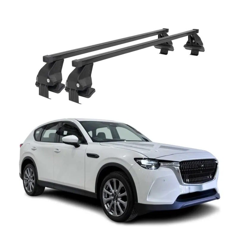 Menabo Dachträger Grundträger für Mazda CX-60 2022-2026 Stahl Schwarz 2tlg