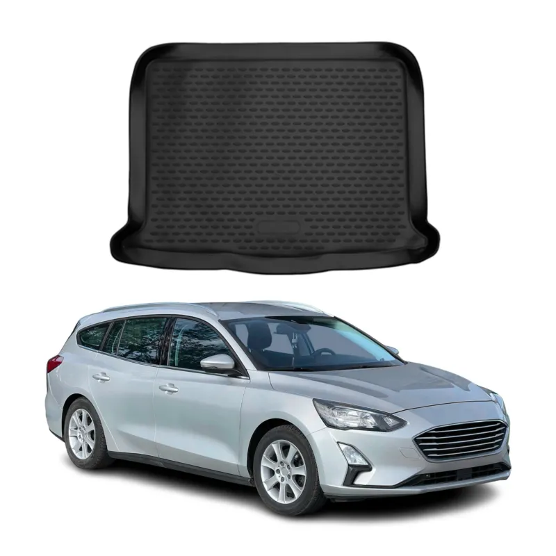 Kofferraummatte Kofferraumwanne für Ford Focus Schrägheck 2019-2025 Gummi TPE