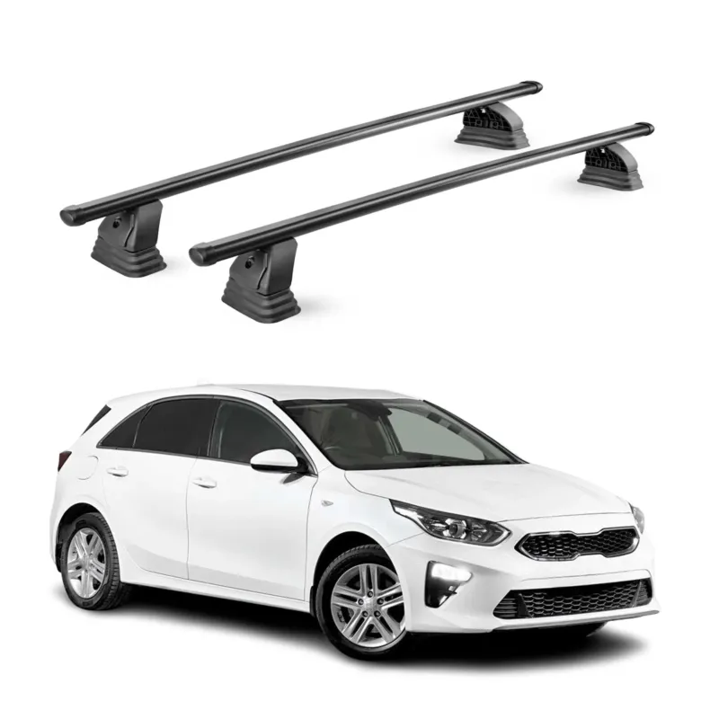 Stahl Dachträger für Kia Cee'd III 2018-2026 TÜV Abschließbar 2tlg Schwarz