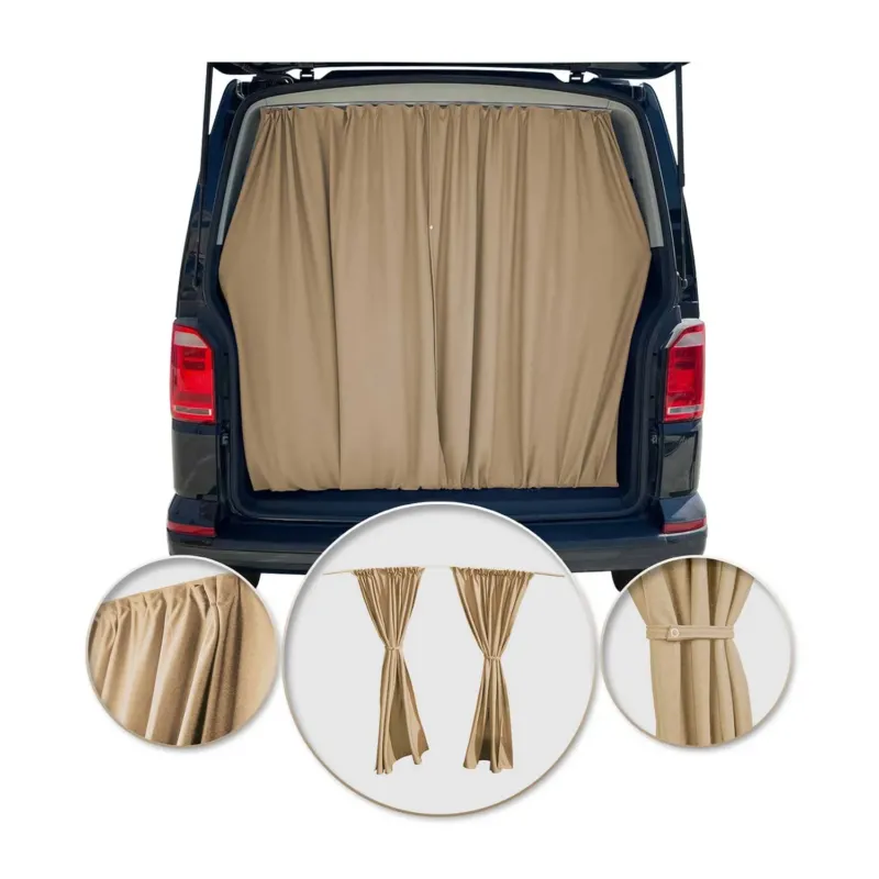 Maß Gardinen für Mercedes Vito Viano W639 W447 Heckklappe Vorhänge Beige
