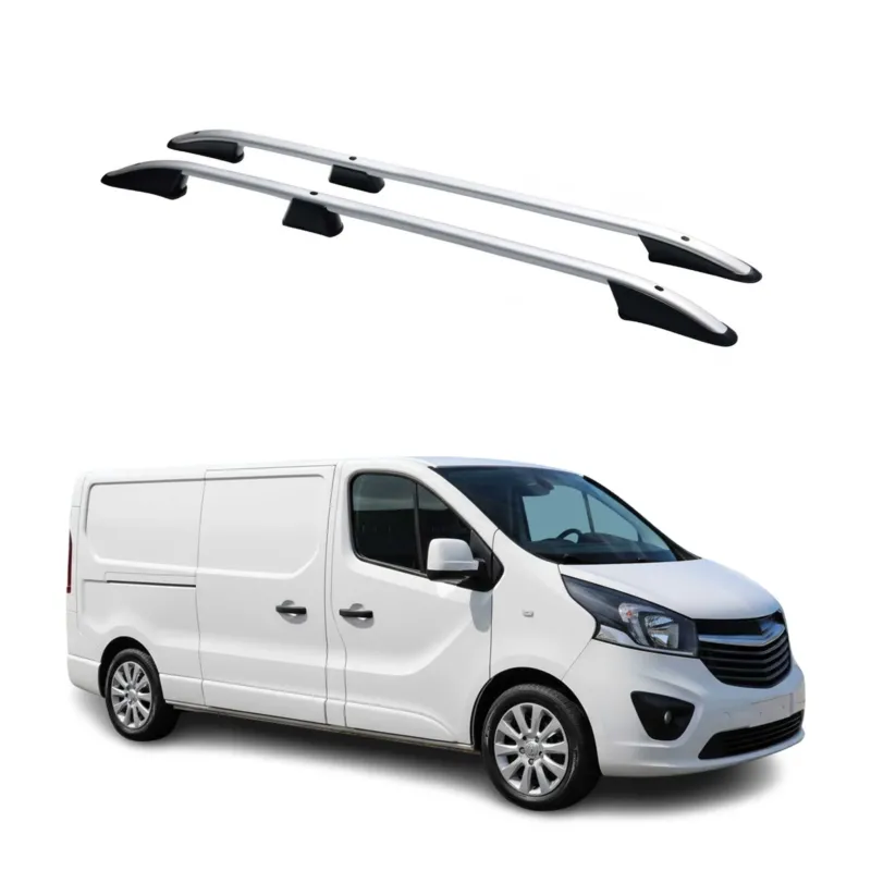 Dachreling für Renault Trafic / Opel Vivaro B 2014-2026 L2 Langer Alu Grau