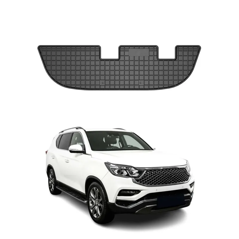 OMAC Gummi Fußmatten für Ssangyong Rexton 3RD ROW 2017-2026 Automatte Schwarz 1x