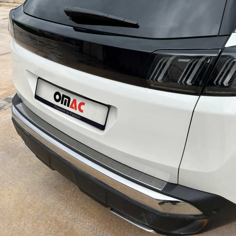 Ladekantenschutz Stoßstange für Peugeot 3008 II 2016-2024 Edelstahl Dunkel Chrom