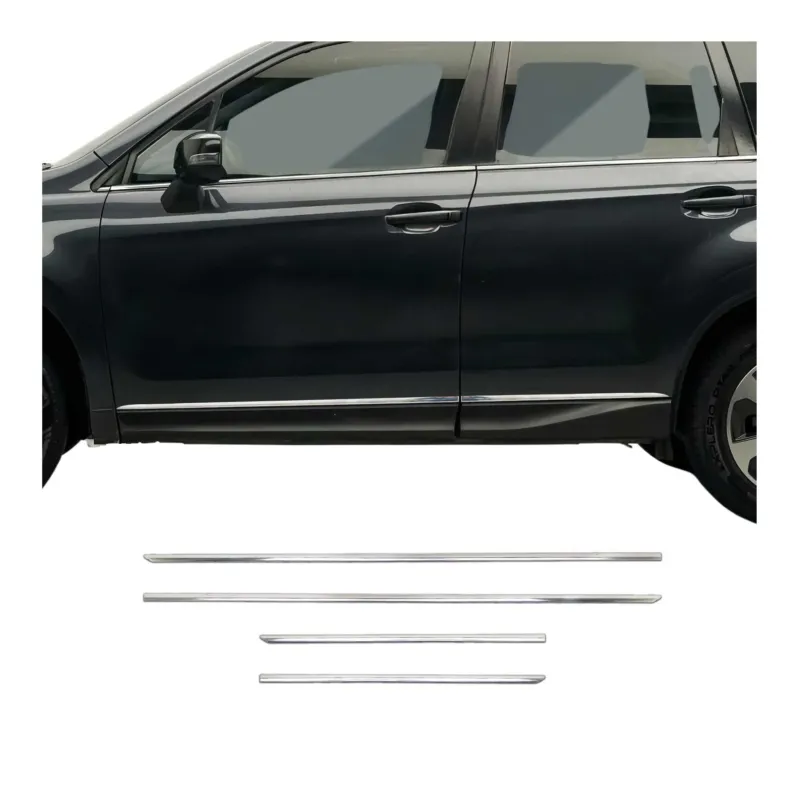 Seitentürleiste Türschutzleiste für Subaru Forester IV 2013-2018 Chrom Edelstahl
