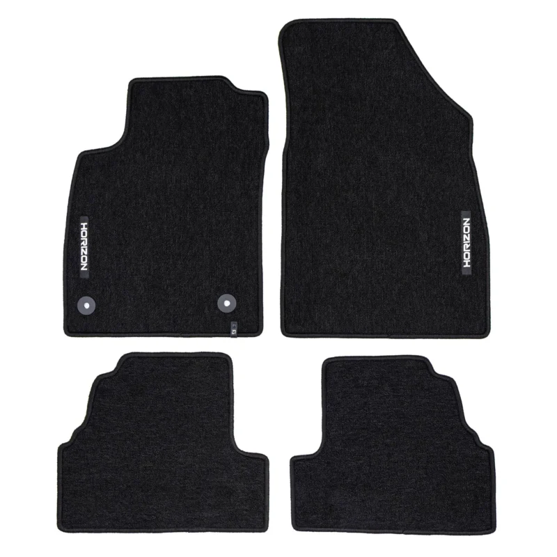 Velours Fußmatten für Chevrolet Trax 2012-19 Autoteppich Automatten Schwarz 4tlg