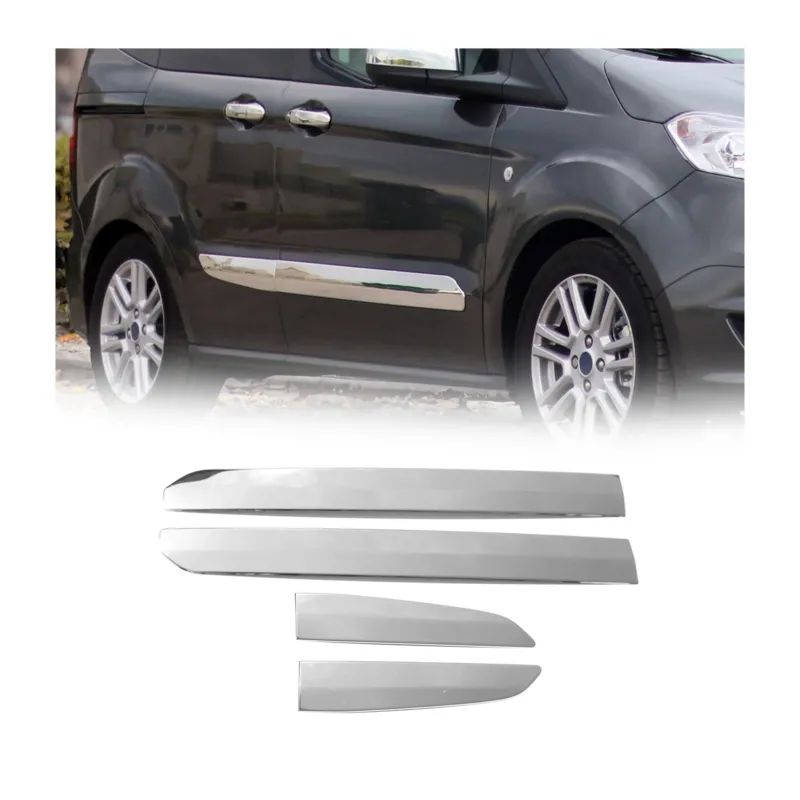 Seitentürleiste Türschutz für Ford Tourneo Transit Courier 2014-2024 Chrom 4x