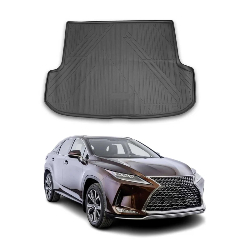 Kofferraumwanne Laderaumwanne für Lexus RX450h 2016-2022 Gummi TPE Schwarz 1 tlg