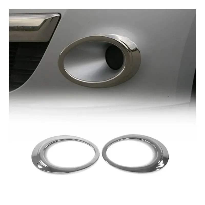 Nebelscheinwerfer Rahmen Chrom für Renault Megane 2009-2013 Edelstahl 2x