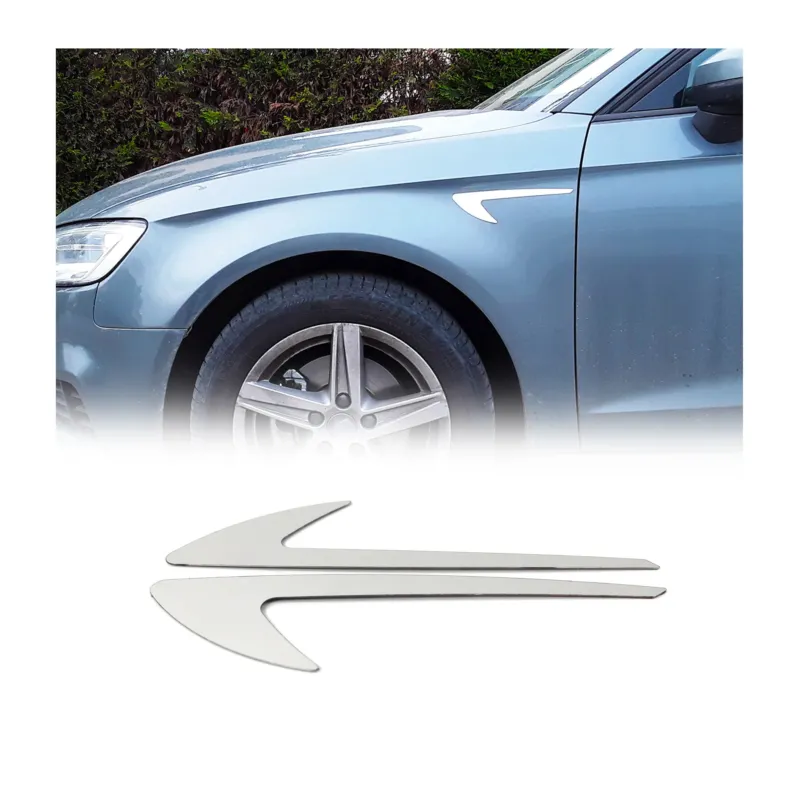 Seitendekor Autodecor für Nissan Qashqai 2014-2020 Edelstahl Chromdecor 2tlg