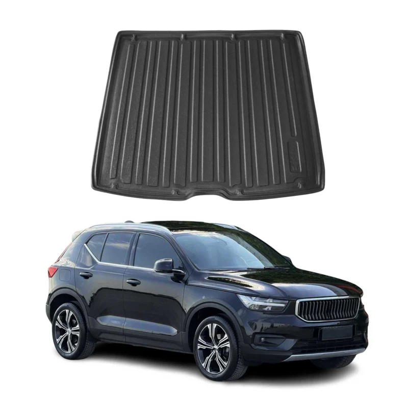 Kofferraumwanne Laderaumwanne für Volvo XC40 2018-2026 Gummi TPE Schwarz